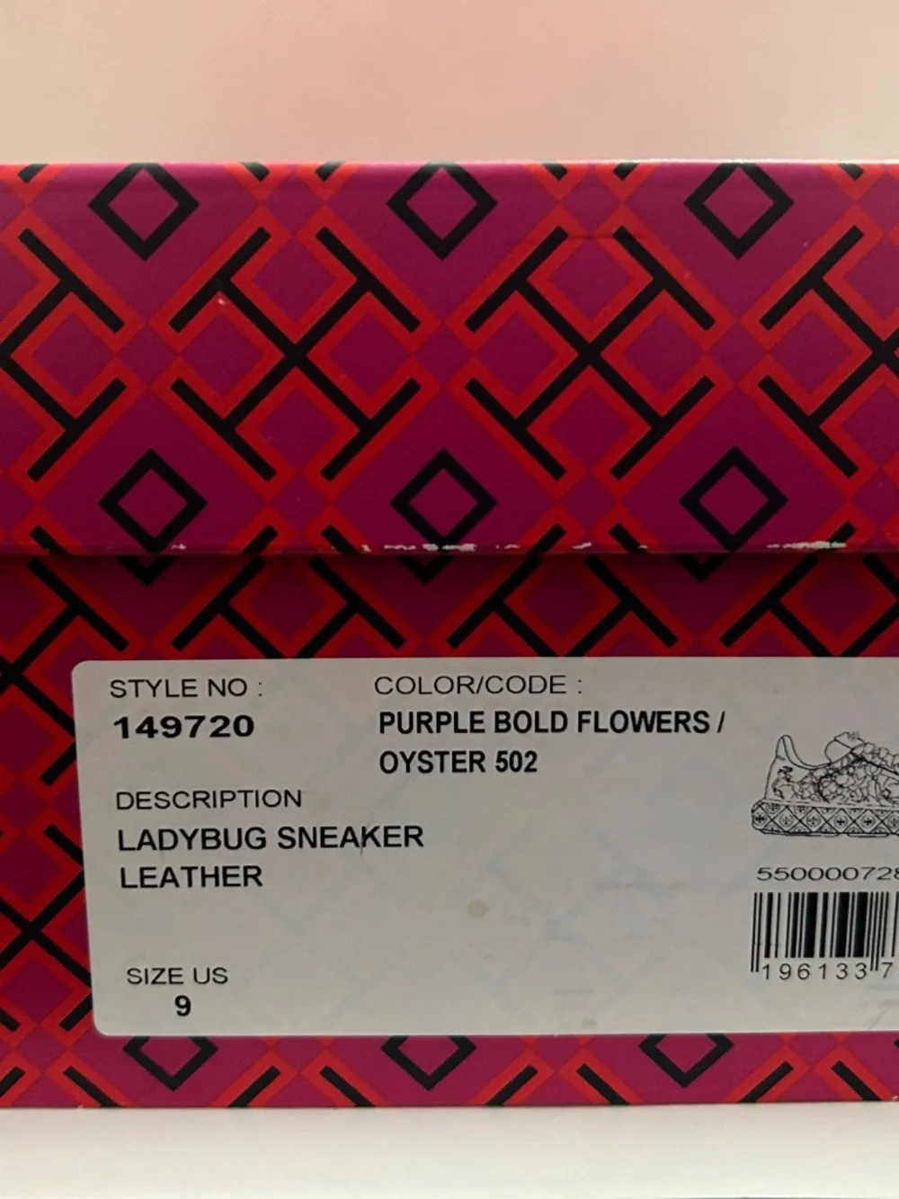 🌸 Tory Burch Ladybug Platform Sneakers